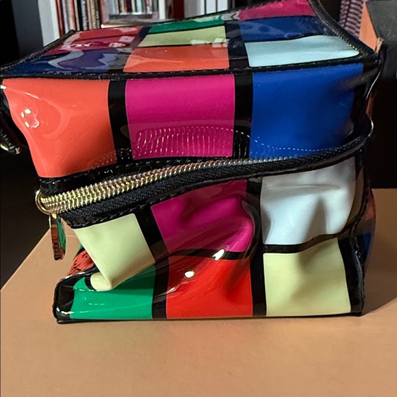Betsey Johnson Colorful Block Cosmetic Bag - Picture 6 of 13